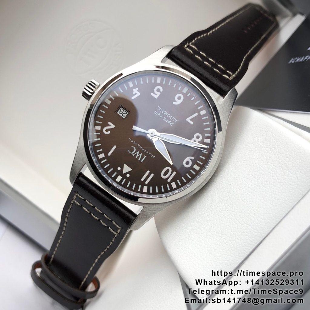 Pilot Mark XVIII Titanium Best Edition Brown Dial with Brown Leather Strap