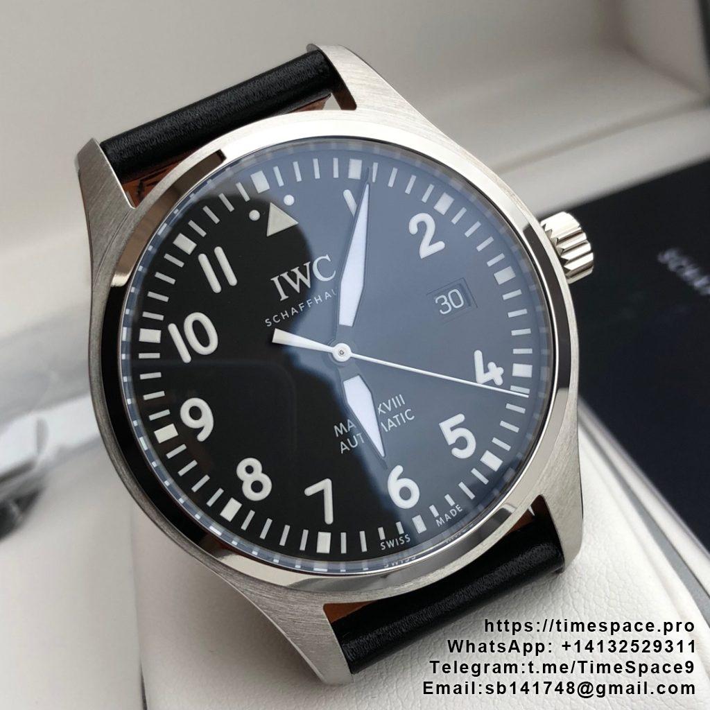 Pilot Mark XVIII Titanium Best Edition Black Dial with Black Leather Strap