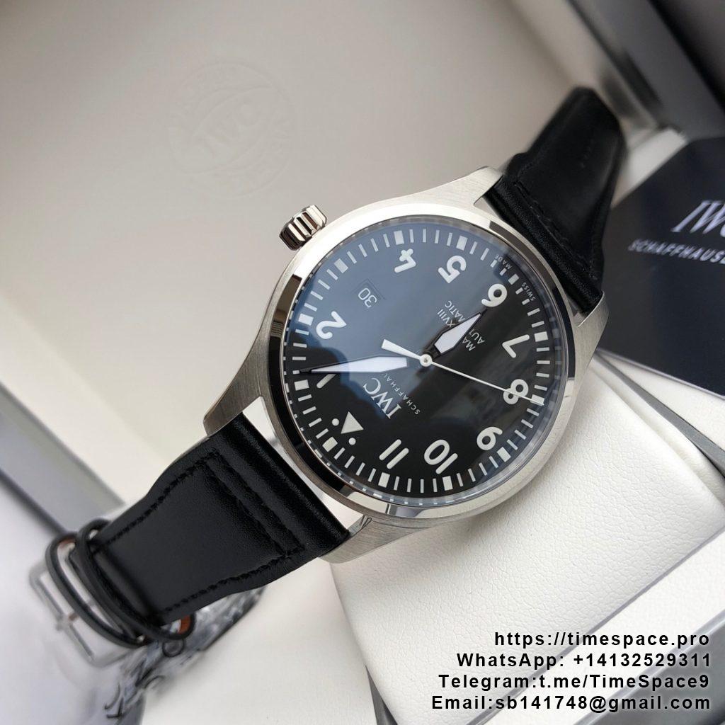 Pilot Mark XVIII Titanium Best Edition Black Dial with Black Leather Strap