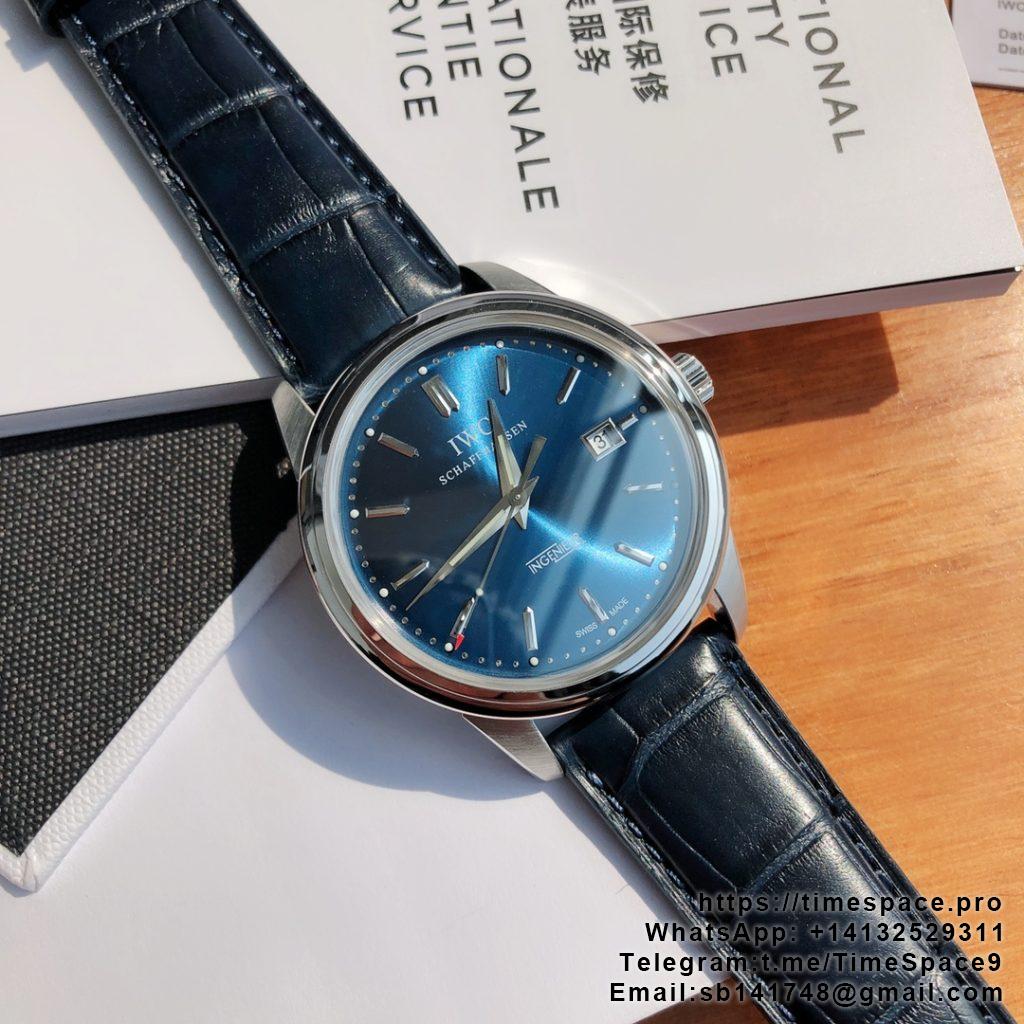 Ingenieur Automatic Best Edition Blue Dial with Black Leather Strap