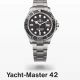 Yacht-Master Men's Mechanical Watch Best Edition Black Dial with Stainless Steel Bracelet